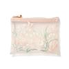 Franc Franc Japan Mesh Embroidered Mini Flat Pouch Pink
