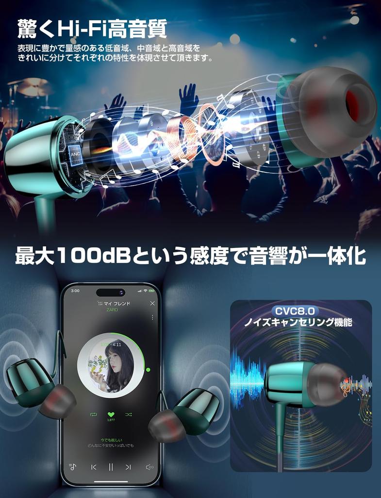 New 2025 Neckband Earphones with Adjustable Length and Bluetooth 40 Hours of Bluetooth CVC Noise Fast Magnetic Automatic Volume Siri and Technical