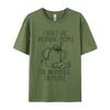 I Hate Morning People And Mornings And People Coffee Cat Cotton Unisexs Casual Unisex Tshirt Camisa Tops Shirt Retro Unique
