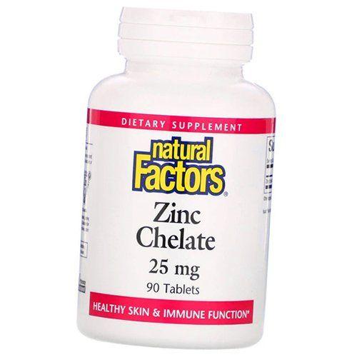 

Zinc Chelate, Zinc Chelate 25, Natural Factors 90tab (36406023) 90tab
