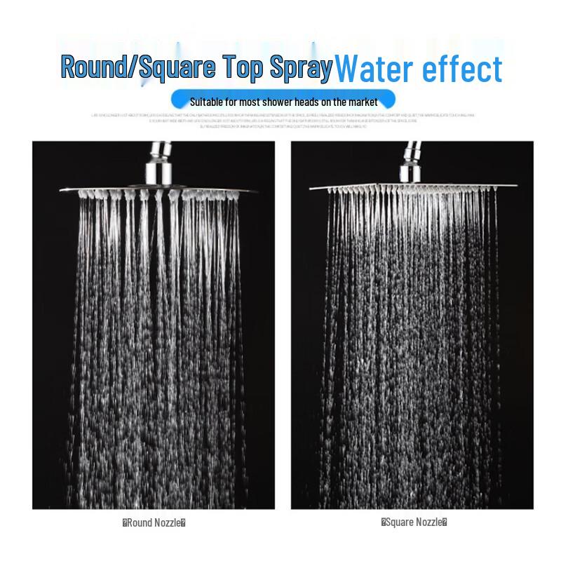 Anica Enjoy Stainless Steel Pressurized Rain Shower Head