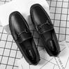 Men Shoes Fashion Loafers Men Genuine Leather Retro Drive Comfy Classic Casual Boat Shoes Leisure Walking Flats Black Moccasins