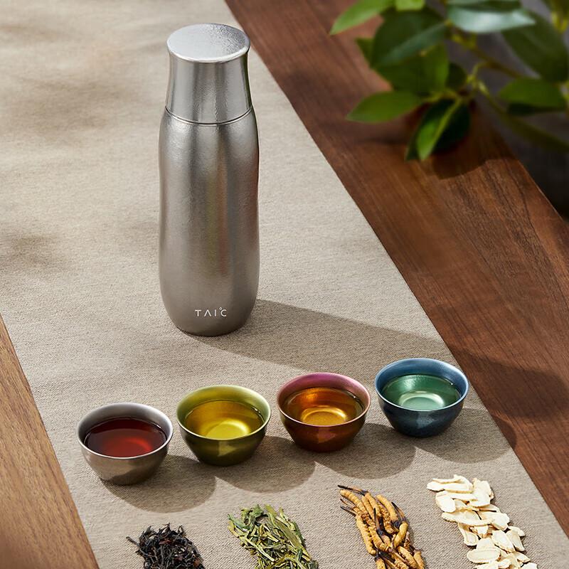 TAIC Pure Titanium Tea Infuser Thermos Bottle
