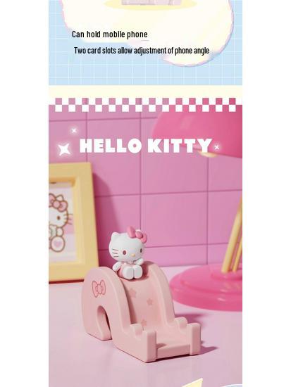 Sanrio Slide Phone Holder Series: Hello Kitty & Kuromi Figurines