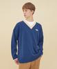Blond Nine V Neck Coloration Sweater_Dark Blue