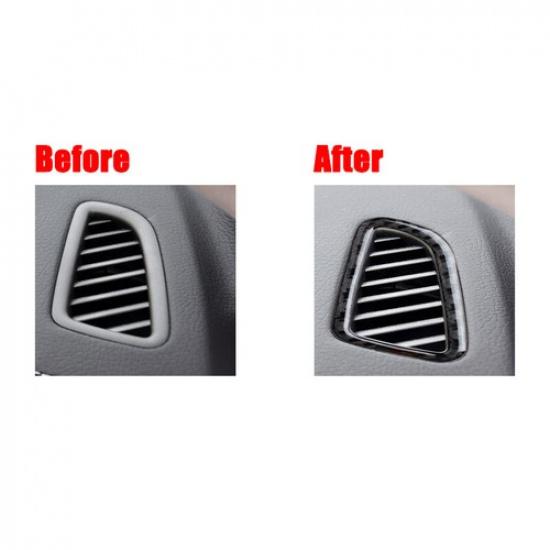 Carbon Car Dashboard Air Outlet Vent Trim Sticker For Benz C GLC W205 2015-2020