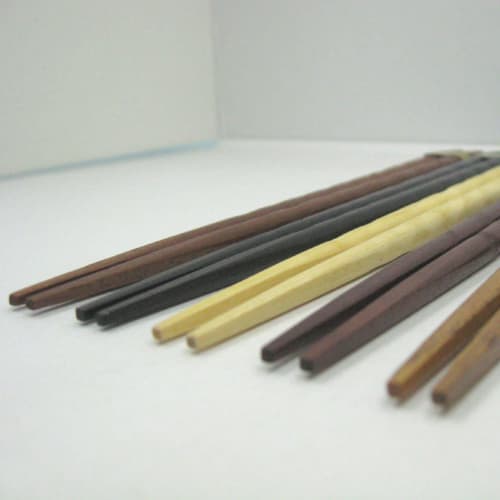 Nagao Natural Wood Twist Chopsticks, 22.5cm, Set of 5, Wooden