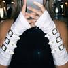 White Dark Gothic Arm Covers Polyester Half-arm Sleeve Gloves Punk Arm Sleeves  Cosplay