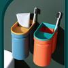 4 Colors Toothbrush Rack Light Luxury Mouthwash Brushing Cup Punch Free Wall Mounted Bathroom Storage Box Couple Tooth Cup Shelf