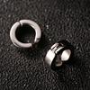 1 Pair Stylish Stainless Steel Ear Clips Earrings Ear Cuff Jewelry Gift (Silver Smooth Surface)