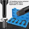7PCS Screw Remover And Extractor Metal Screw Extractor Set Stripped Screw Removal Kit Precise Broken Screw Remover Stripped