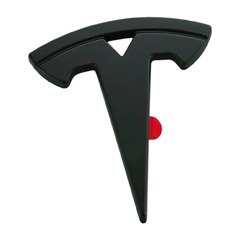 5.4x5.4cm ABS Car Steering Wheel Cover Emblem Carbon Fiber for Tesla Model 3 S X Y Roadster Auto Sticker Badge Decal Accessories