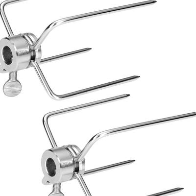 Lebensmittelechte 304 Edelstahl Grillzange & Multifunktionale Hähnchen Grillgabel