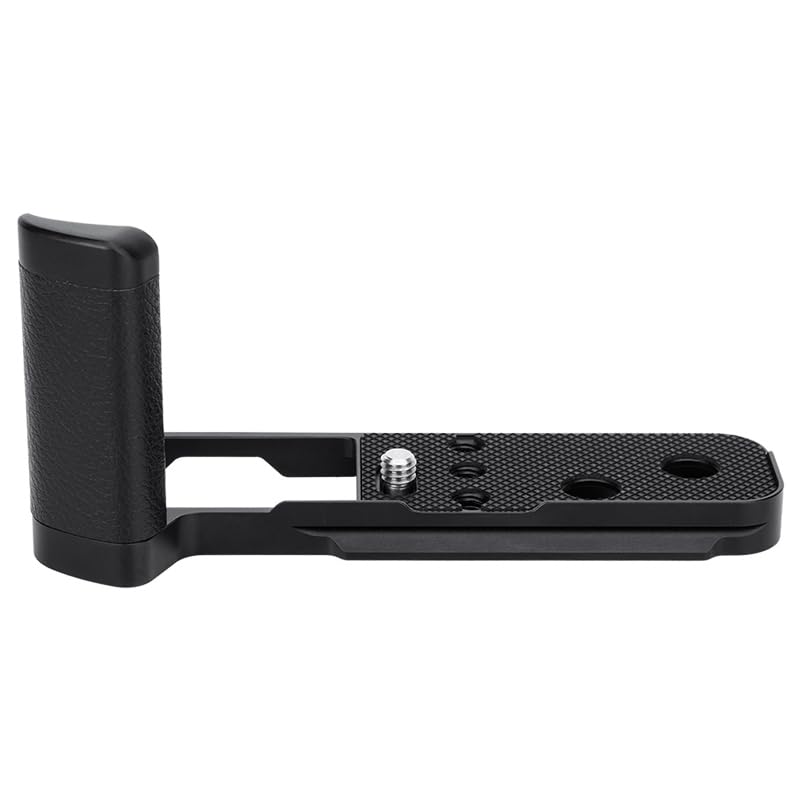 JJC Metal Hand Grip for Fujifilm Fuji X100VI Camera, Convenient Memory Card & Battery Replacement, Black