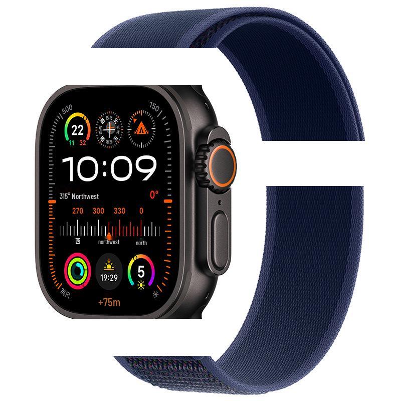Apple Watch Ultra 10/9 Nylon Woven Velcro Trail Loop Strap