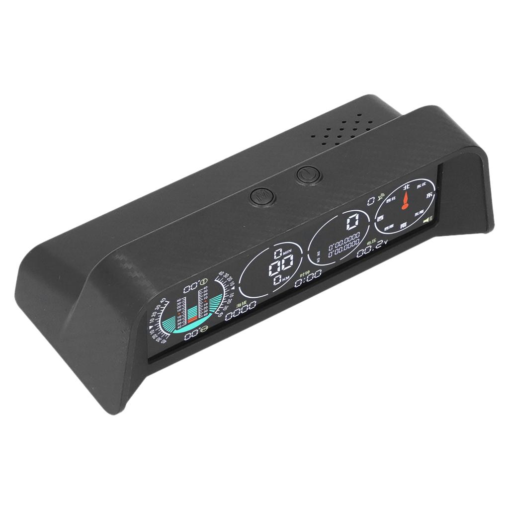Car Smart HUD Display OBD Speed Water Temperature Overspeed Alarm Light Sensing Universal