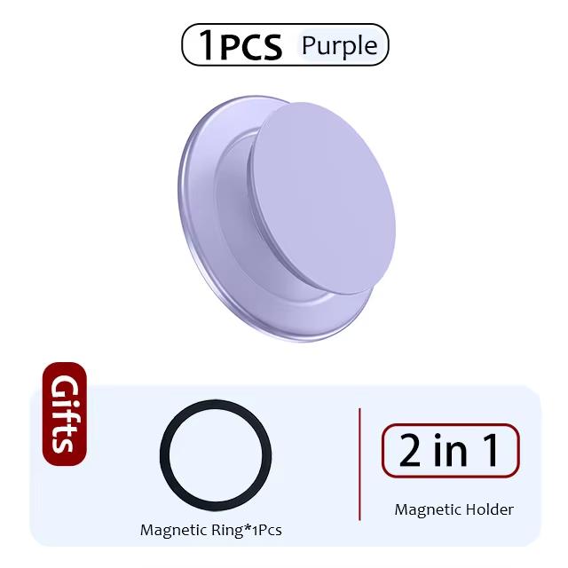 Popped Magnetic Foldable Phone Grip Holder Socket Support Tok For iPhone 17 16 15 14 13 N52 Magnet Ring Finger Expanding Stand 5