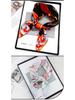 Women's Custom Pattern Silk Square Scarf - Imitation Satin Hair Ribbon & Neckerchief