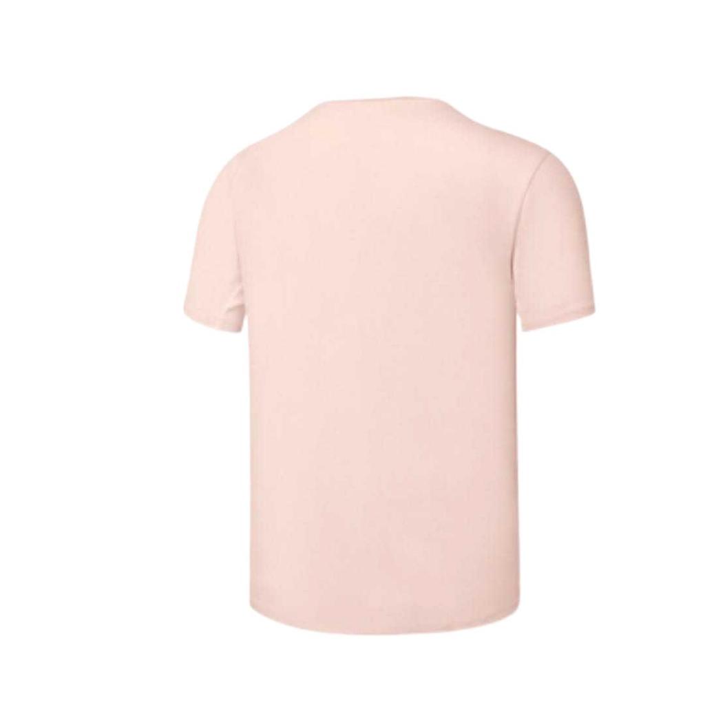 Skechers Basic Sports Series Fashion Breathable Trendy Simple Short Sleeve T-Shirt Women Tops Cloud-Pink P225W275-053G