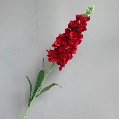 Realistic 85cm Artificial Violet with Leaves Long Stems Fake Silk Flower Faux Larkspur Photo Props