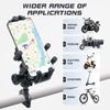 Motorcycle Phone Holder with Vibration Dampener & Secure Lock, Anti-Theft Motorcycle Phone Mount Handlebar Phone Holder