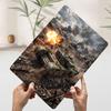 Tank Firing In War Zone Poster Retro D Printed Metal Signs Customized Wall Hanging Gift for Mancave Decoration Gaming Wand Deko