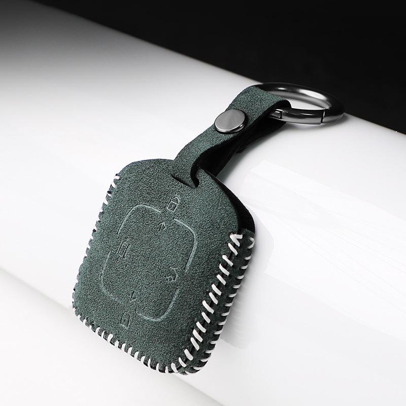 Für Zeekr 7X 001 X 007 009 007Gt Auto Schlüsselhülle Wildleder Leder Schlüsseltasche Auto Fernbedienung Schlüssel Schutzhülle Dekor Zubehör