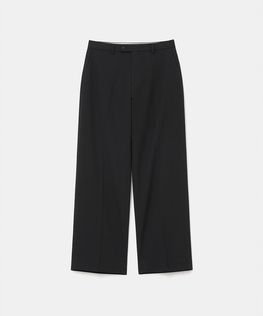UNIFORM BRIDGE Basic Slacks Wide Fit Black