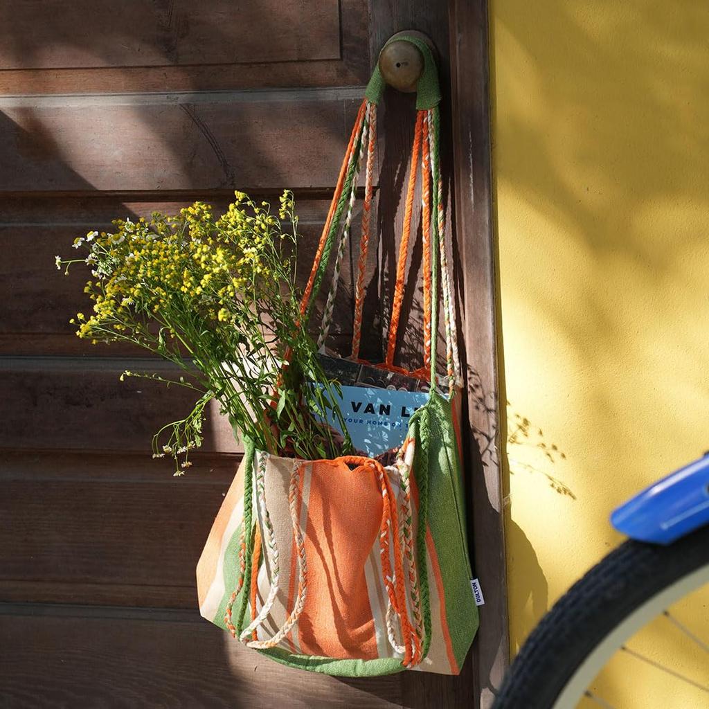 Tote Bag HAMMOCK TOTE [Dulton] Orange/Green