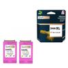 Ink Cartridge - QUALITONER - 344XL - Black - Remanufactured - Pack of 2 (18 Ml)