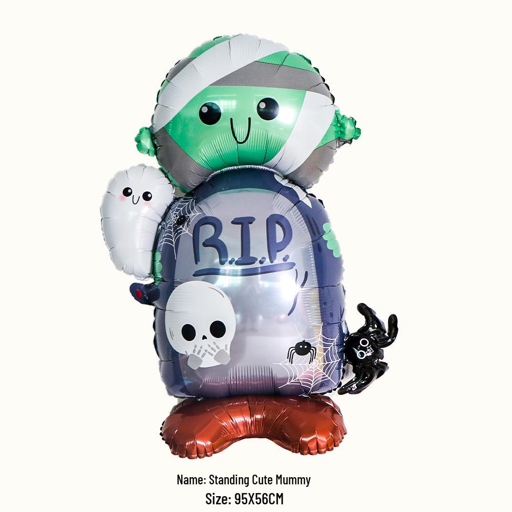 Grenseoverskridende Halloween Spøkelse Hodeskalle & Gresskar Monster Ballongsett