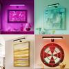 Picture Light 1 Pack, Battery Operated Picture Light with Remote, Rechargeable Picture Frame Light, 32 LED, 16 Color Changing, Art Light for