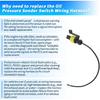 Oil Pressure Sender Switch Wiring Harness for Chevrolet CRUZE 2011-2016 Replace No.PS503/55354325 Oil Pressure Sensor Connector Pigtail for Buick