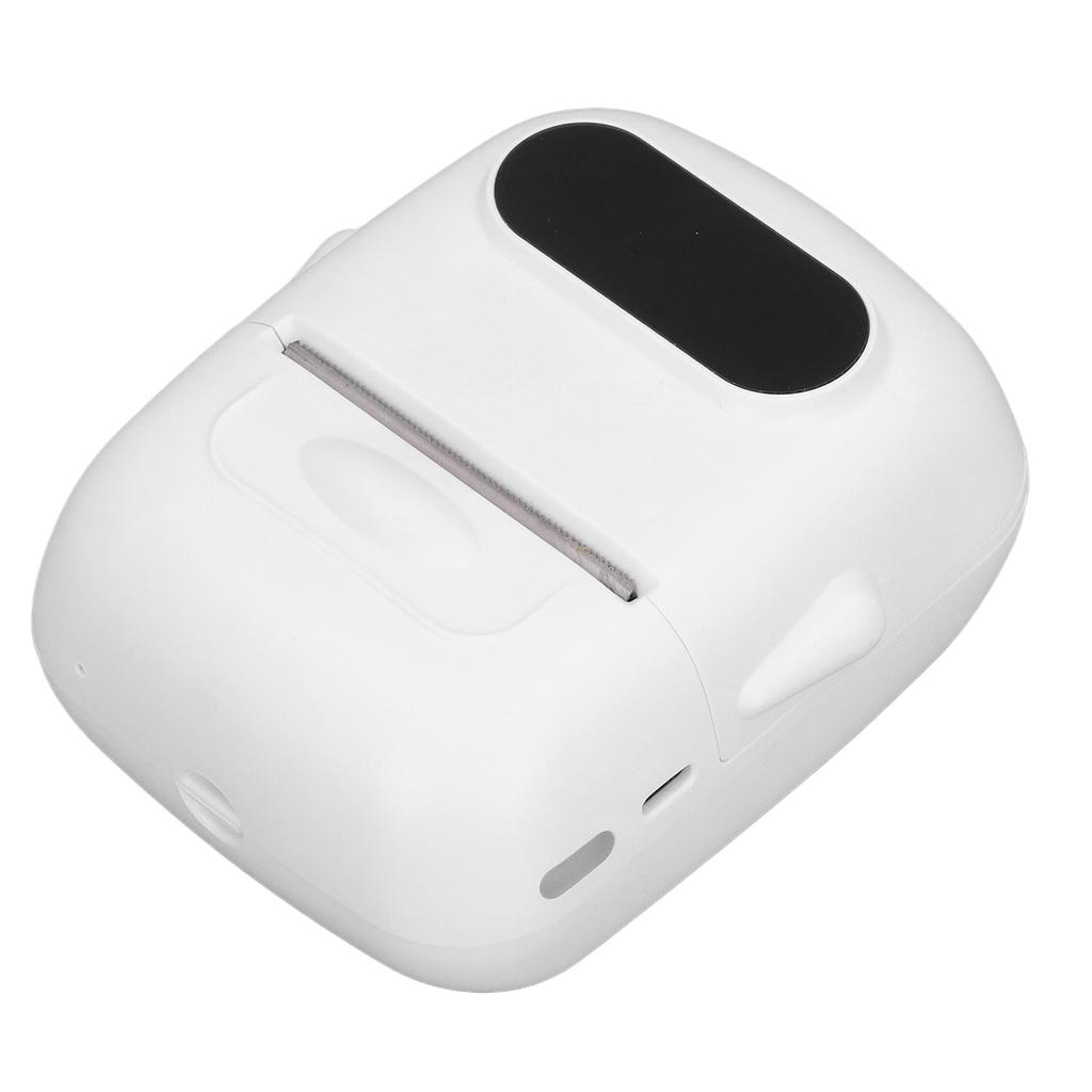 Bluetooth Thermal Label Printer 203dpi Printing Rechargeable Portable Thermal Printer with 1 Roll Pa