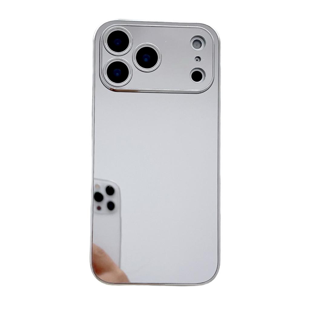 Applicable To iPhone17ProMax Electroplated Mirror Mobile Phone Case Apple 16Pro All-inclusive 15 Anti-drop 14 Protective Case