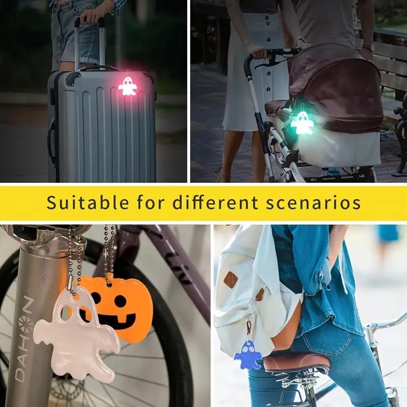 Halloween Ghost Reflective Pendant Keychain & Backpack Charm