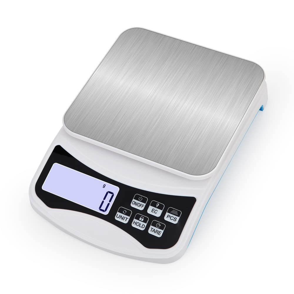 Disenkelubo Digital Top Plate 1g Digital Weighing Digital Equipped with Tare Counting Home Digital Equipped with Weighing Platform Power Saving Mode