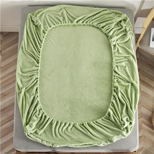 Super teplý měkký flanelový přehoz na postel 25 cm univerzální ochranná podložka na matraci křišťálové sametové prostěradlo s elastickým páskem proti roztočům bez povlaku na polštář