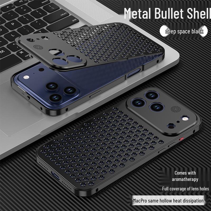 

Aluminum Alloy Honeycomb Heat Dissipation Anti-fall Case for Apple 17 Pro and 13 iPhone 17 Pro