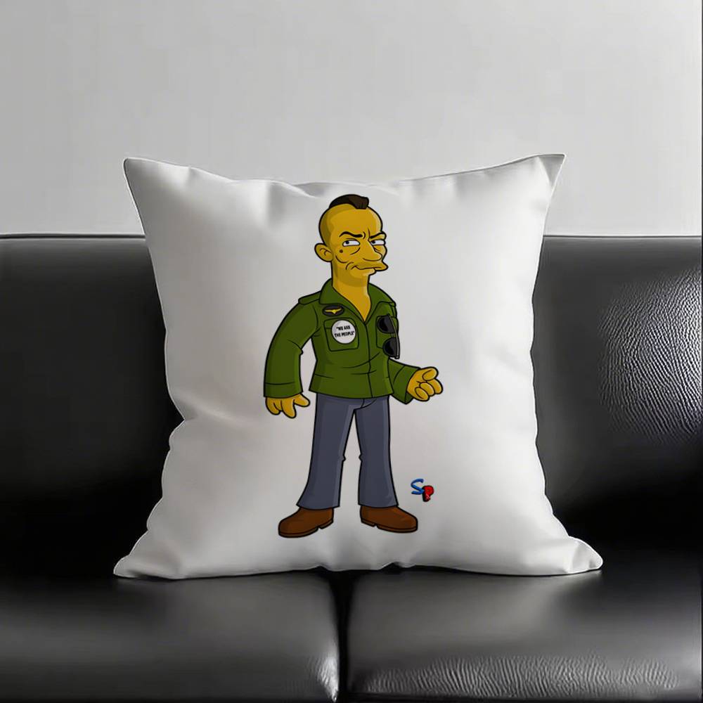 1pc Movie Taxi Driver Pillow Case Square Bedroom Sofa Leisure Comfort Cushion Car Living Room Home Decoration