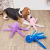 Dog Plush Octopus Toy Interactive Chew Toy Bite Resistant Sound Puppy Squeaky Octopus Rattle Pet Supplies