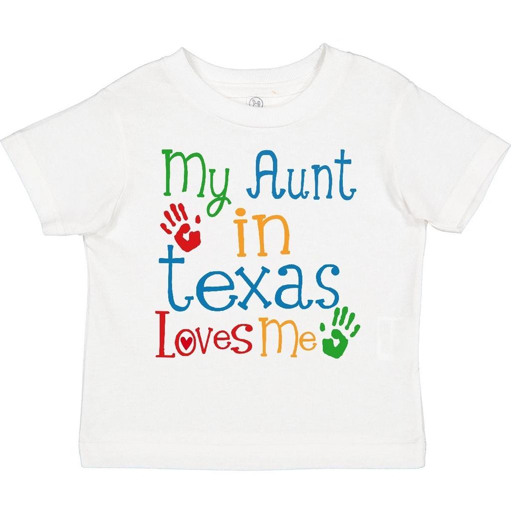 Inktastic Meine Tante in Texas liebt mich Kleinkind Kinder Jungen T-Shirt Von Tante Mädchen Jungen Kind