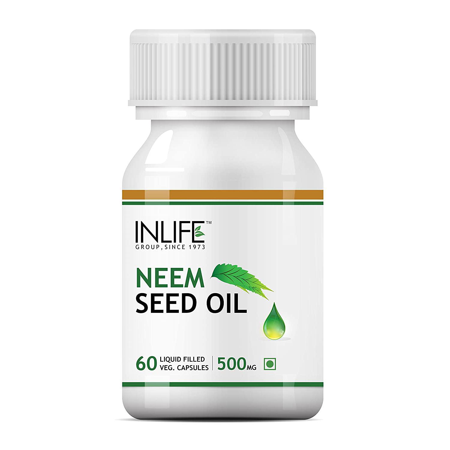 

Олія насіння Німа (60 кап, 500 мг), Neem Seed Oil, INLIFE