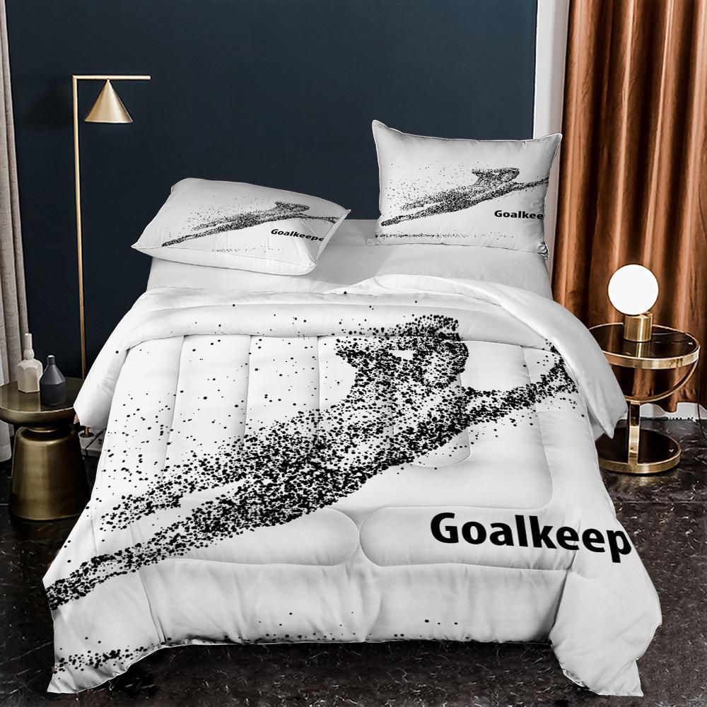 

Fat Quilt World Cup Football Decorative Quilt Digital Printing Thickened Feather Silk Cotton Quilt Core Twin 172 * 218 Pillowcase 50 * 75