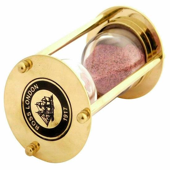 One Minute Nautical Vintage Sand Timer/Hourglass for Office and Home Work