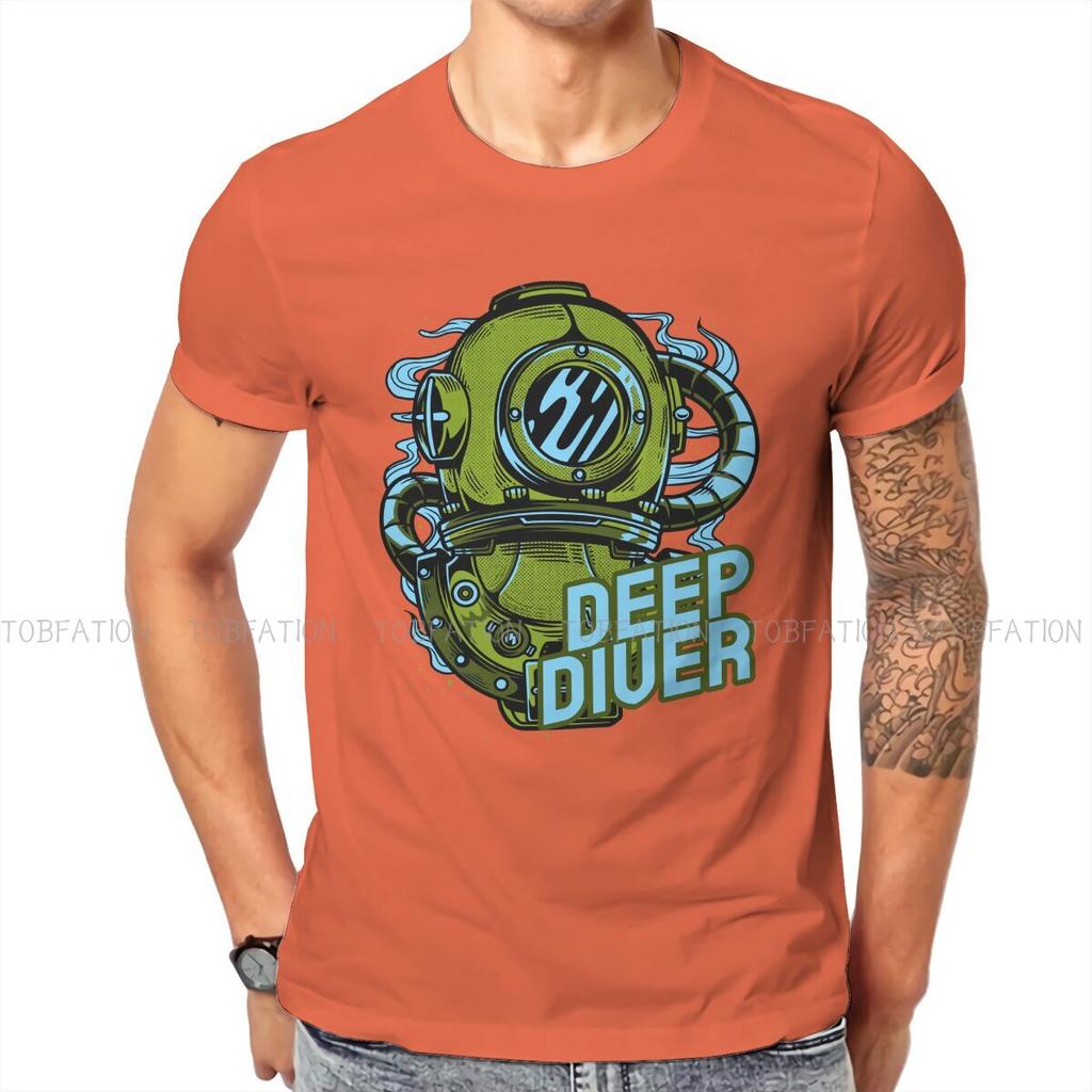 Deep Diver Style Tshirt Dive Scuba Diving Top Quality Hip Hop Graphic T Shirt Stuff