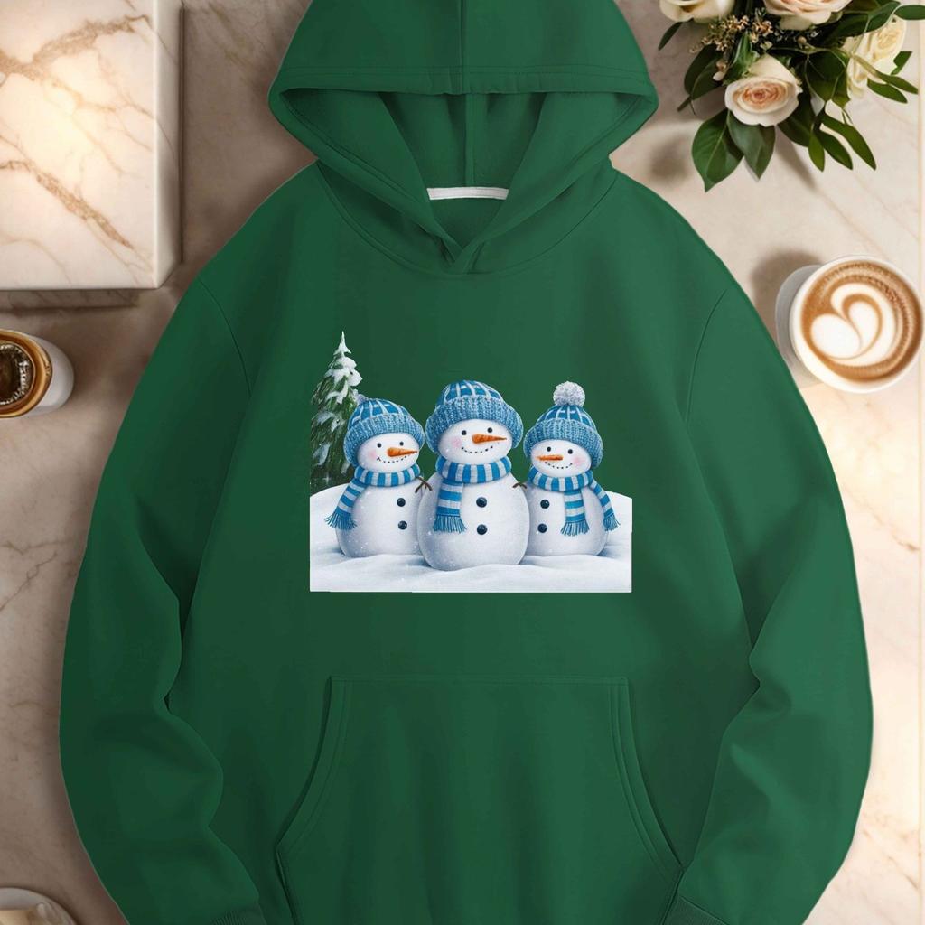 Hoodies Schneemann-Print Herren Langarm Kapuzen-Sweatshirts Unisex Cool Lässige Streetwear Y2K Street Fashion Pullover Kleidung