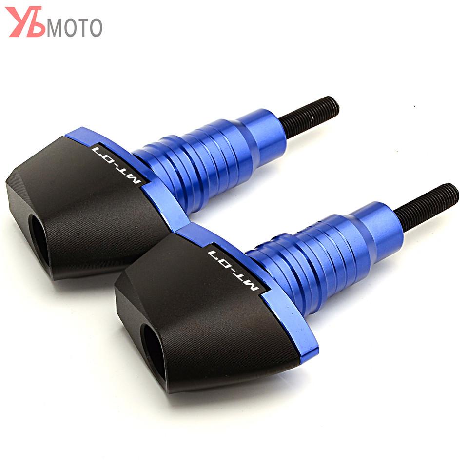 

Мотоциклетные аварийные колодки с ЧПУ, защитная рамка-слайдер для YAMAHA MT07 MT 07 MT-07 2015 2016 2017 2018 синий