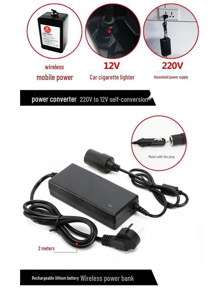 Portable High-Pressure Car Wash Machine: Double Pump Self-Priming Water Gun for Household Use