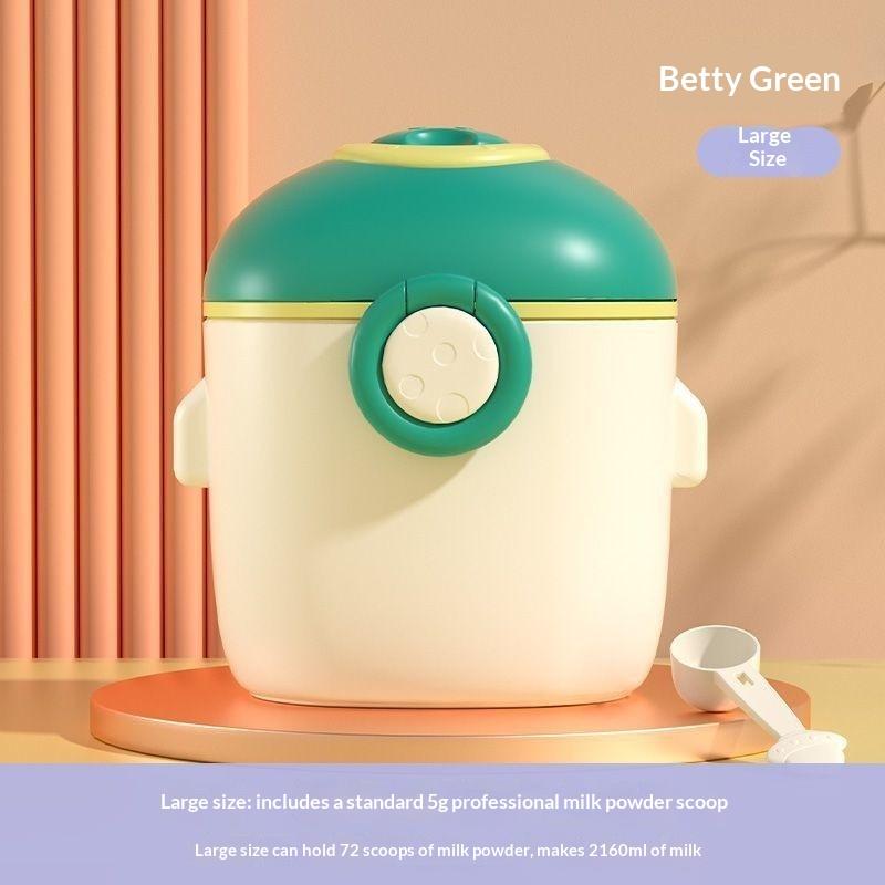 Cartoon Portable Milk Powder Container With Spoon Baby Milk Powder Storage Box Baby Feeding Travel Container